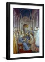 St Sixtus II and His Deacon St Laurence, Mid 15th Century-Fra Angelico-Framed Giclee Print