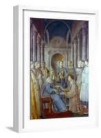 St Sixtus II and His Deacon St Laurence, Mid 15th Century-Fra Angelico-Framed Giclee Print