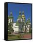 St. Sophia Cathedral Complex, UNESCO World Heritage Site, Kiev, Ukraine, Europe-Graham Lawrence-Framed Stretched Canvas