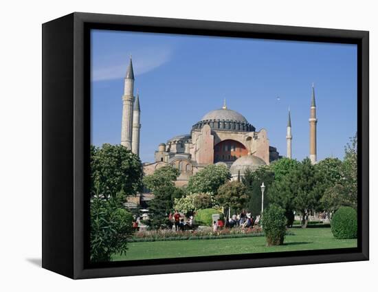 St. Sophia Mosque (Aya Sofia) (Hagia Sophia), Istanbul, Marmara Province, Turkey-Bruno Morandi-Framed Stretched Canvas
