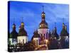St. Sophia's Cathedral, Built Between 1017 and 1031 with Baroque Style Domes, Kiev, Ukraine-Christian Kober-Stretched Canvas