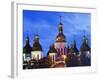 St. Sophia's Cathedral, Built Between 1017 and 1031 with Baroque Style Domes, Kiev, Ukraine-Christian Kober-Framed Photographic Print