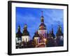 St. Sophia's Cathedral, Built Between 1017 and 1031 with Baroque Style Domes, Kiev, Ukraine-Christian Kober-Framed Photographic Print