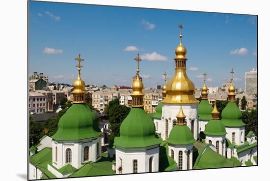 St. Sophia's Cathedral. UNESCO World Heritage Site, Kiev, Ukraine, Europe-Bruno Morandi-Mounted Photographic Print