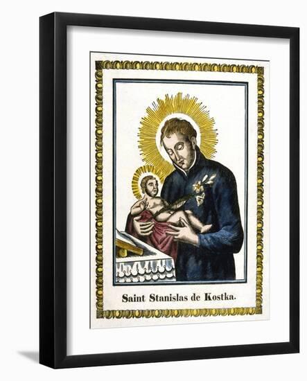 St Stanislas Kostka, 16th Century Polish Saint, 19th Century-null-Framed Giclee Print