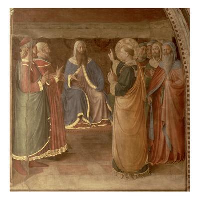 'St.Stephen Preaching and St.Stephen Addressing the Council (Fresco ...