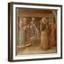 St.Stephen Preaching and St.Stephen Addressing the Council (Fresco) (Detail of 29037)-Fra Angelico-Framed Giclee Print