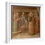 St.Stephen Preaching and St.Stephen Addressing the Council (Fresco) (Detail of 29037)-Fra Angelico-Framed Giclee Print