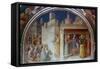 St Stephen Preaching, Mid 15th Century-Fra Angelico-Framed Stretched Canvas