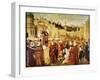 St. Stephen Preaching-Vittore Carpaccio-Framed Giclee Print