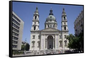 St. Stephen's Basilica, the Largest Church in Budapest, Hungary, Europe-Julian Pottage-Framed Stretched Canvas