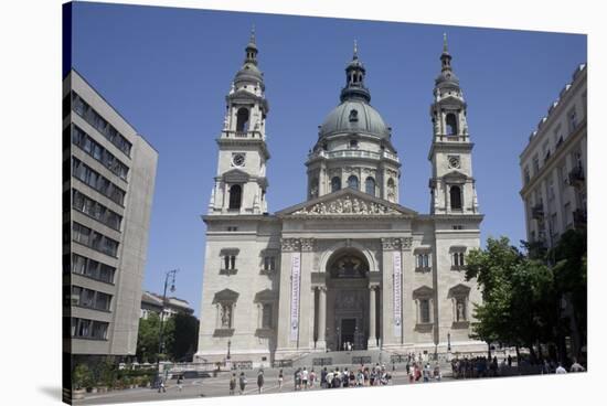 St. Stephen's Basilica, the Largest Church in Budapest, Hungary, Europe-Julian Pottage-Stretched Canvas