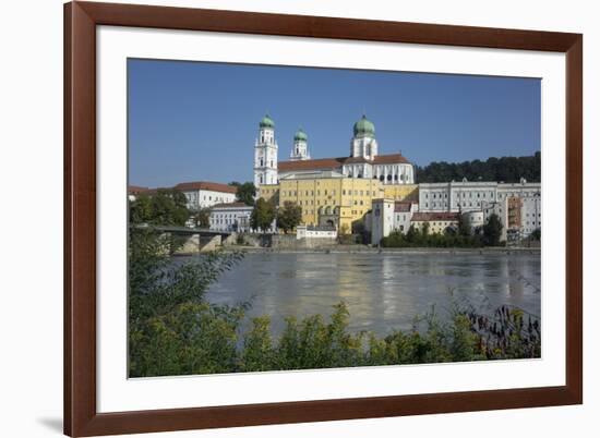 St. Stephen's Cathedral and River Inn, Passau, Lower Bavaria, Germany, Europe-Rolf Richardson-Framed Photographic Print