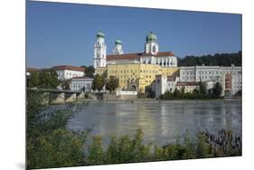 St. Stephen's Cathedral and River Inn, Passau, Lower Bavaria, Germany, Europe-Rolf Richardson-Mounted Photographic Print