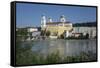 St. Stephen's Cathedral and River Inn, Passau, Lower Bavaria, Germany, Europe-Rolf Richardson-Framed Stretched Canvas