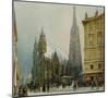 St.Stephen's Cathedral at Christmas, c.1850-Rudolph von Alt-Mounted Art Print