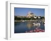 St. Stephen's Cathedral on Skyline, Auxerre, River Yonne, Bourgogne, France-Michael Short-Framed Photographic Print