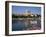 St. Stephen's Cathedral on Skyline, Auxerre, River Yonne, Bourgogne, France-Michael Short-Framed Photographic Print