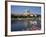 St. Stephen's Cathedral on Skyline, Auxerre, River Yonne, Bourgogne, France-Michael Short-Framed Photographic Print