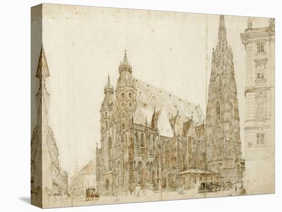 St Stephen's Cathedral, Vienna-Rudolph von Alt-Stretched Canvas