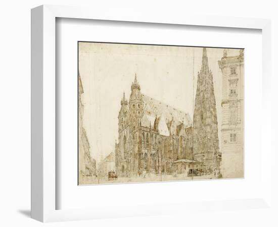 St Stephen's Cathedral, Vienna-Rudolph von Alt-Framed Giclee Print