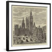 St Stephen's Club, on the Victoria Embankment, Westminster-Henry William Brewer-Framed Giclee Print