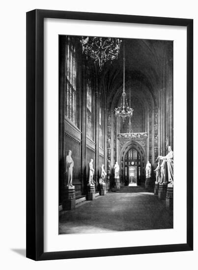 St Stephen's Hall, Palace of Westminster, London, C1905-null-Framed Giclee Print