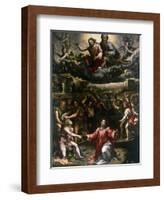 St Stephen's Martyrdom-Giulio Romano-Framed Giclee Print