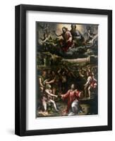 St Stephen's Martyrdom-Giulio Romano-Framed Giclee Print