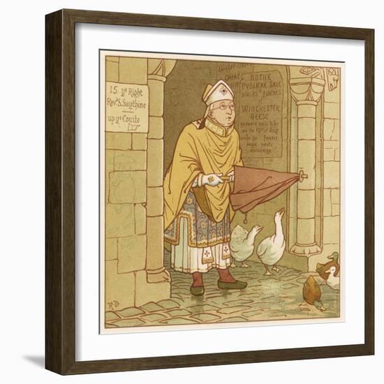 St Swithin, Dudley, Maxims-Robert Dudley-Framed Art Print