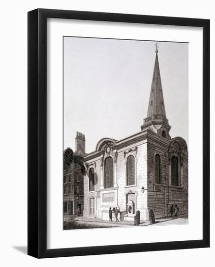 St Swithin London Stone, London, 1812-Joseph Skelton-Framed Giclee Print