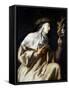 St Teresa of Avila before the Cross, C1621-1663-Guido Cagnacci-Framed Stretched Canvas