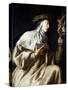 St Teresa of Avila before the Cross, C1621-1663-Guido Cagnacci-Stretched Canvas