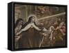 St Teresa Receiving the Eucharist-Niccolo Bambini-Framed Stretched Canvas