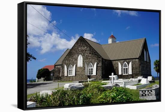 St. Thomas Anglican Church Built in 1643-Robert Harding-Framed Stretched Canvas