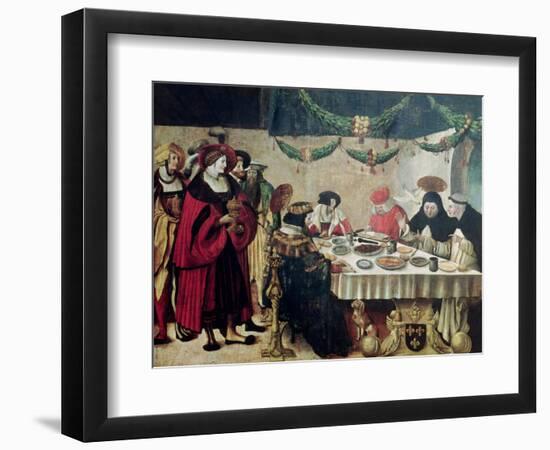 St. Thomas Aquinas (1214-74) and Louis IX (1215-70)-Niklaus Manuel-Framed Giclee Print