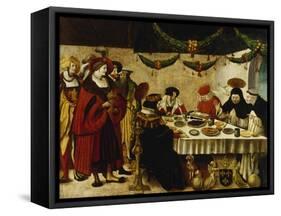 St. Thomas Aquinas and Louis IX-Nikolai Astrup-Framed Stretched Canvas