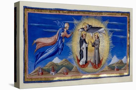 St Thomas Aquinas and Saints-Diovanni di Paolo-Stretched Canvas