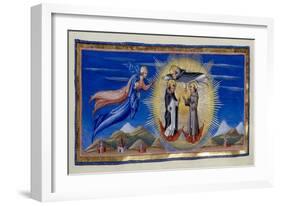 St Thomas Aquinas and Saints-Diovanni di Paolo-Framed Giclee Print