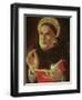 St.Thomas Aquinas (Oil on Panel)-Sandro Botticelli-Framed Premium Giclee Print