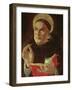 St.Thomas Aquinas (Oil on Panel)-Sandro Botticelli-Framed Giclee Print