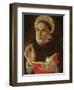 St.Thomas Aquinas (Oil on Panel)-Sandro Botticelli-Framed Giclee Print