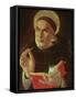 St.Thomas Aquinas (Oil on Panel)-Sandro Botticelli-Framed Stretched Canvas