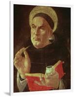 St.Thomas Aquinas (Oil on Panel)-Sandro Botticelli-Framed Giclee Print