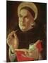 St.Thomas Aquinas (Oil on Panel)-Sandro Botticelli-Mounted Giclee Print