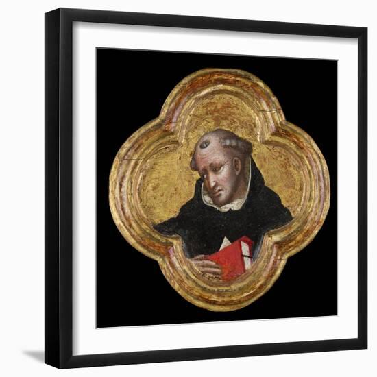 St. Thomas Aquinas (Tempera on Panel)-Dalmasio di Jacopo Scannabecchi-Framed Giclee Print