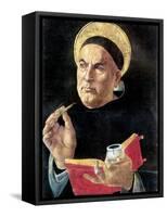 St. Thomas Aquinas-Sandro Botticelli-Framed Stretched Canvas