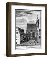 St. Thomas Church and School in Leipzig, 1723-Johann Gottfried Krugner-Framed Giclee Print