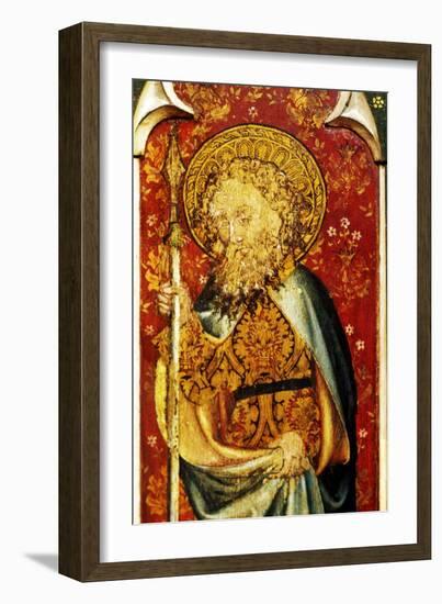 St Thomas, Detail of the Rood Screen, St Helen's Church, Ranworth, Norfolk, Uk-null-Framed Giclee Print