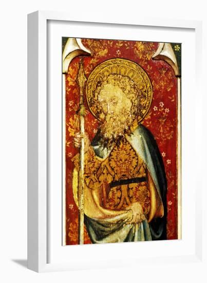 St Thomas, Detail of the Rood Screen, St Helen's Church, Ranworth, Norfolk, Uk-null-Framed Giclee Print